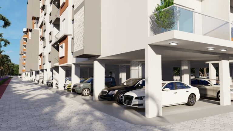 RRL Palacio parking view, property by RRL Builders and Developers Pvt Ltd